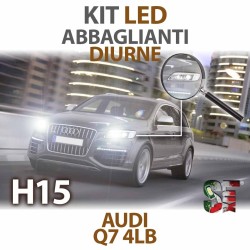 Lampade Led Diurna e Abbaglianti H15 per AUDI Q7 4LB (2006 - 2015) con tecnologia