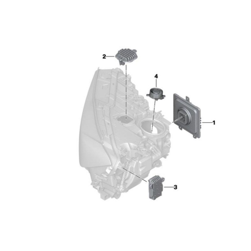 Lámpara de posición luz LED indicador de dirección 63119498409 BMW 7 G11 G12 LCI Módulo de faros de repuesto