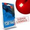 T20 7443 W21/5W Led Rossa Stop Posizione Super Canbus STAR Series