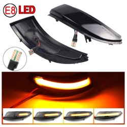 Luz de espejo dinámica con intermitente LED secuencial para Renault Clio 4