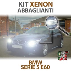 Lampade Xenon Abbaglianti H7 per BMW Serie 5 E60 E61 (2001 -2010) con tecnologia CANBUS