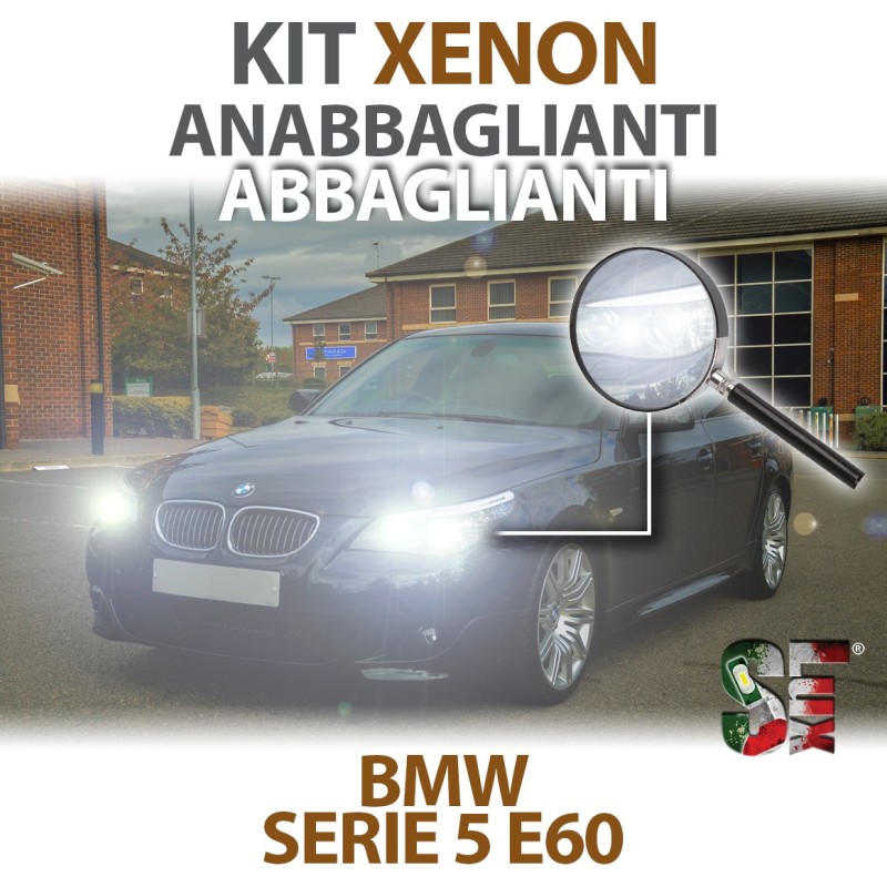 Lampade Xenon Anabbaglianti e Abbaglianti D2S per BMW Serie 5 E60 E61 (2001 -2010) con  CANBUS