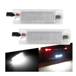 Lámpara de techo LED para matrícula Opel Astra H, placa blanca completa 6000k