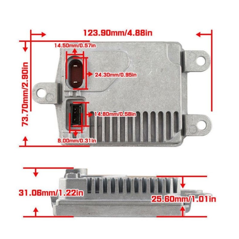 xenon ballast measurements 83110009044 ballast