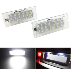 Luz de Techo Matrícula LED BMW X5 (E53), Placa Blanca Completa 6000k