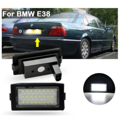 BMW Serie 7 E38 LED Matrícula Plafón Completo Placa Blanca 6000k