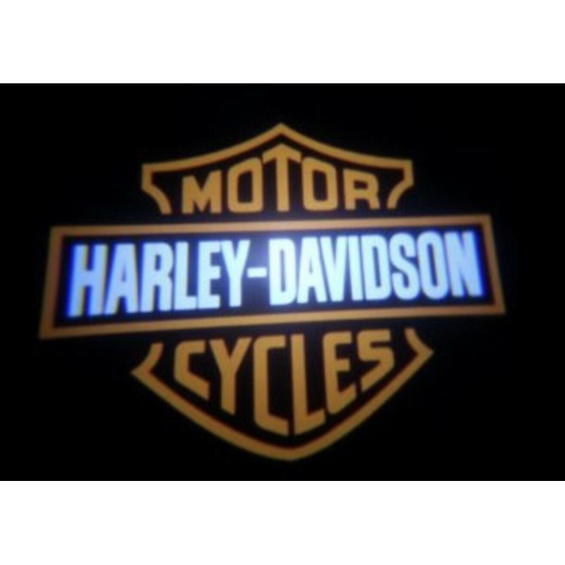 luz led con logotipo de harley davidson