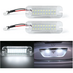 Plafón de Matrícula LED Mercedes Benz Clase G W463 Placa Blanca Completa 6000k