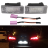 Plafón Matrícula LED Volkswagen Touareg 7P 2011-2014 Placa Blanca Completa 6000k