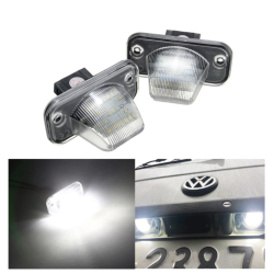 Plafón Led Matrícula Volkswagen Caddy Placa Blanca Completa 6000k