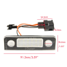 license plate led placchetta completa canbus plug & play SKODA Roomster