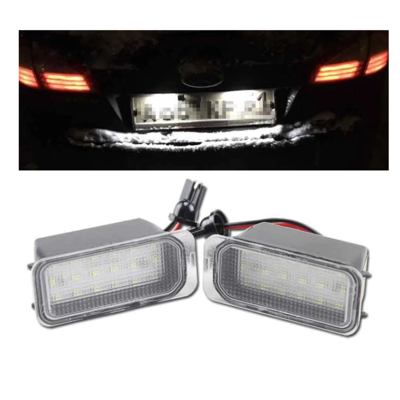 Plafón Led Matrícula Ford Focus (MK3), Placa Blanca Completa 6000k