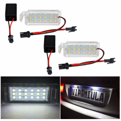 Plafón Matrícula LED Ford FG Falcon 2010-2013 Placa Blanca Completa 6000k