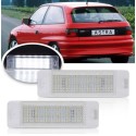 Plafoniera Targa Led Opel Astra F Placchetta Completa Bianca 6000k