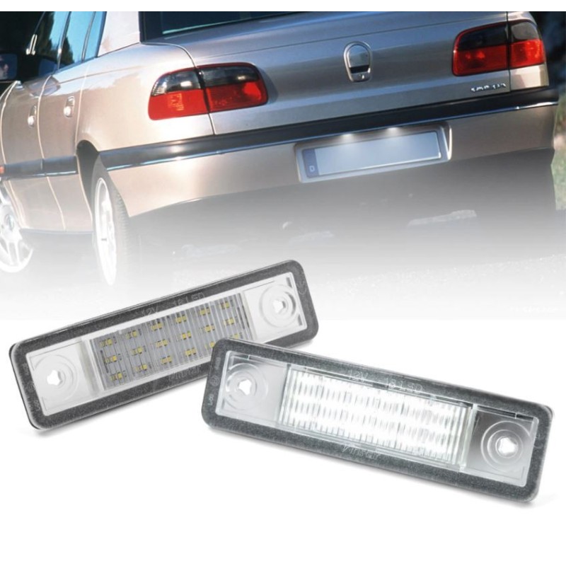 Plafón Matrícula LED Opel Vectra B Sedán Caravana Completo Placa Blanca 6000k