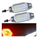 Plafoniera Targa Led Toyota Lexus Placchetta Completa Bianca 6000k