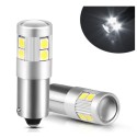 COPPIA BA9S BAX9S LED 9 SMD 3030 SUPER CANBUS Bianco 6000k