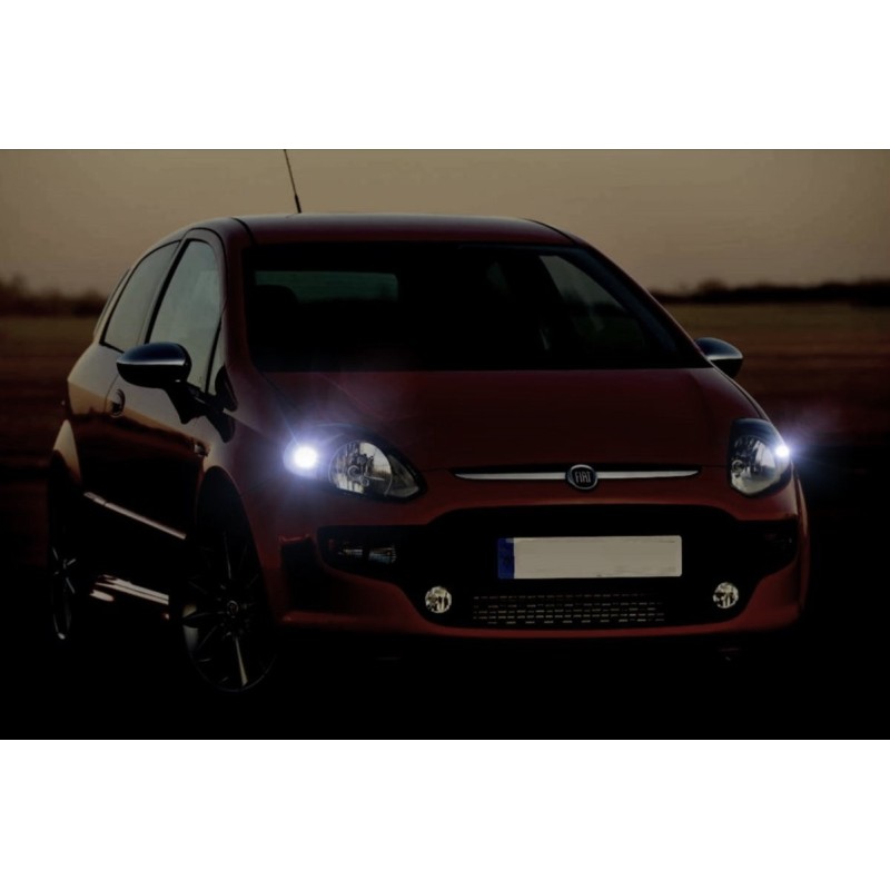 Luces diurnas LED delanteras para FIAT Punto Evo con tecnología CANBUS