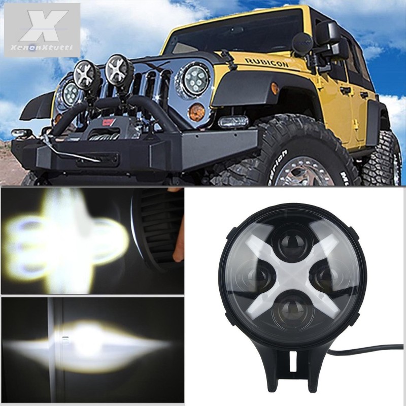 Bombilla LED CREE de 60 W y 6" con 5000 lúmenes para faros delanteros todoterreno de luz diurna para Jeep Wrangler SUV.