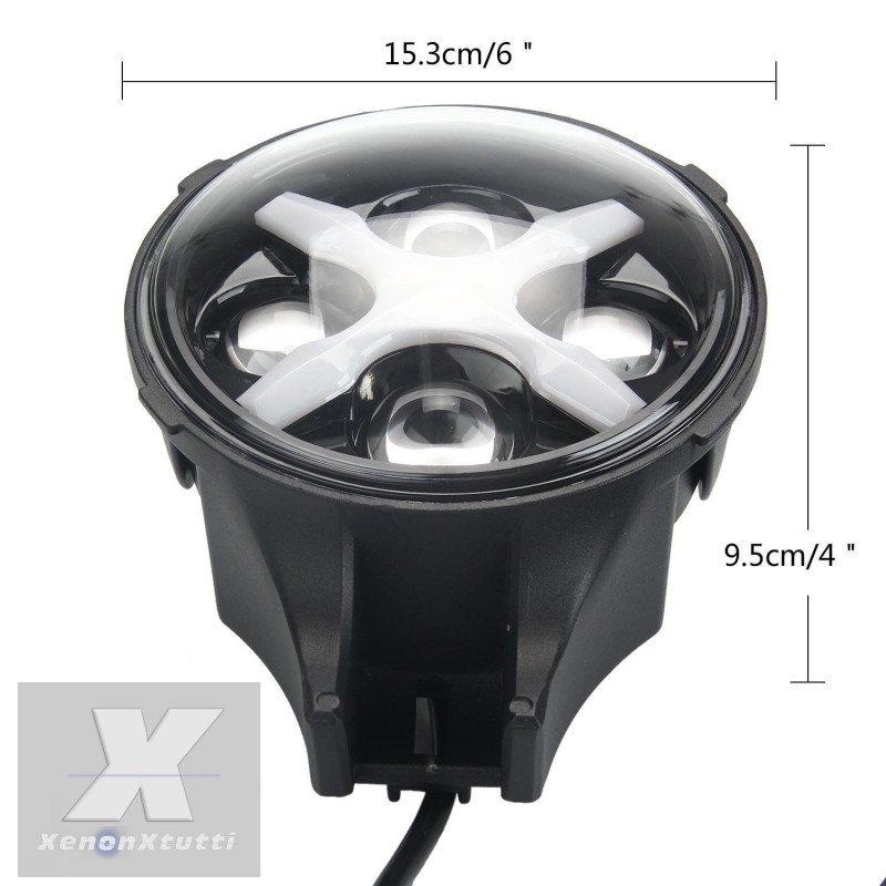 Bombilla LED CREE de 60 W y 6" con 5000 lúmenes para faros delanteros todoterreno de luz diurna para Jeep Wrangler SUV.