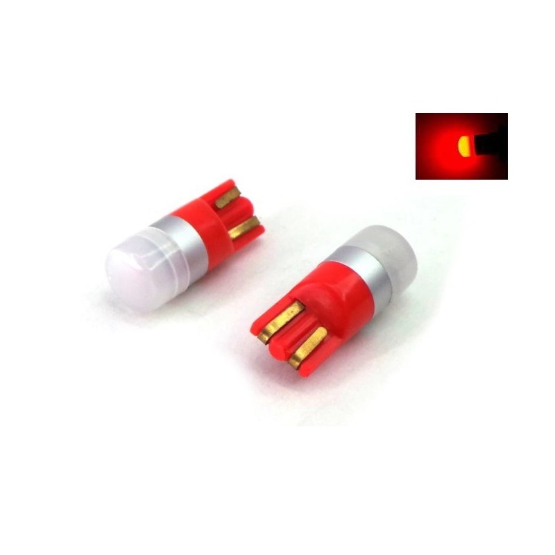 Coppia T10 Rosse Canbus led smd 3030 360°