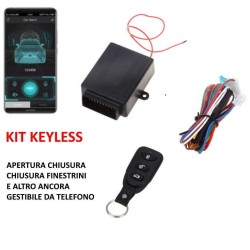 sistema keyless con applicazione bluetooth