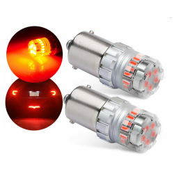 2 Lámparas LED Rojas 1156 / Ba15s 23 LED