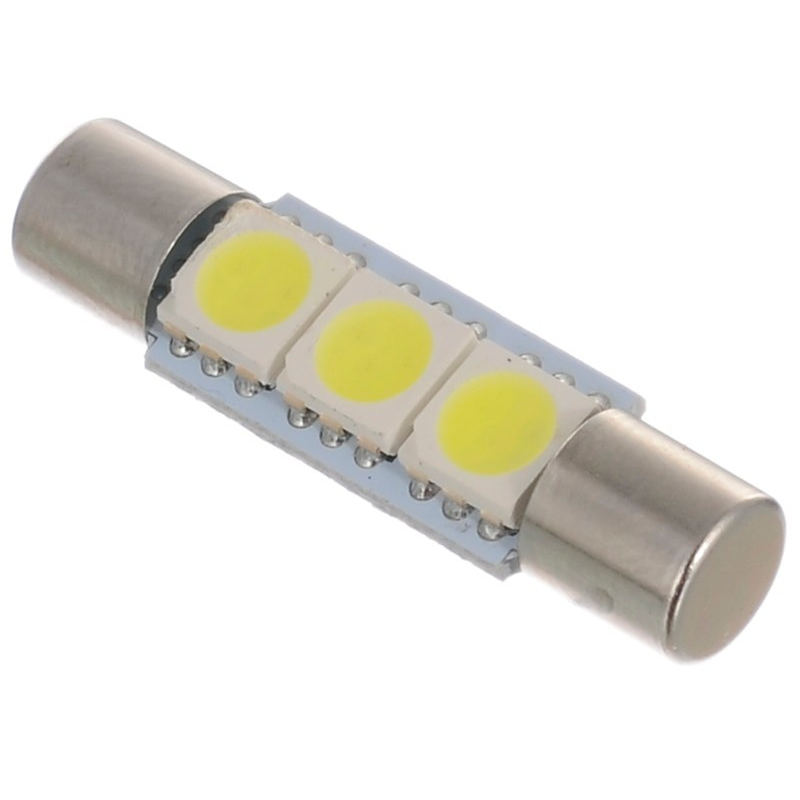 Lámpara LED T6 29mm Blanco 6000k para luces de cortesía LED internas mejora la iluminación de parasoles, visera o espejo interno