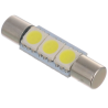 Lámpara LED T6 29mm Blanco 6000k para luces de cortesía LED internas mejora la iluminación de parasoles, visera o espejo interno