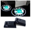 SKODA Fabia 4 kit sotto porta LED Logo