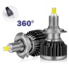 Bombillas LED H7 360° Reflex 3D para faros delanteros, uniformes, sin sombras, específicas, lenticulares.