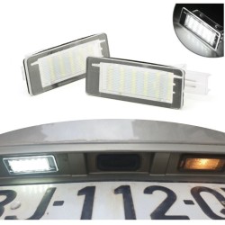 Lámpara de techo LED para matrícula Dacia Duster Placa blanca completa 6000k