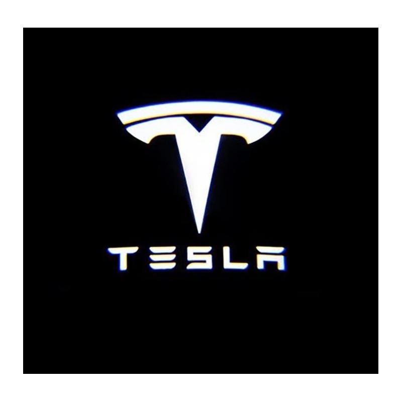 Proiettore Logo LED Tesla Model S kit Sottoporta Luce d'Ingresso