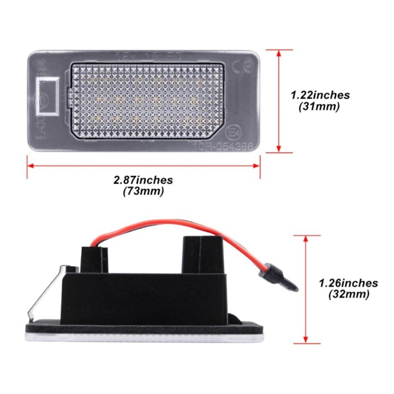 Fiat 500X license plate measurements