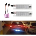 COPPIA PLAFONIERA A LED LUCI TARGA 18 LED ALFA GIULIETTA  6000K