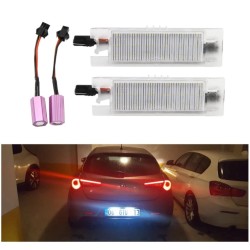 PAR DE PLAFONES LED LUCES DE MATRÍCULA 18 LED ALFA GIULIETTA 6000K