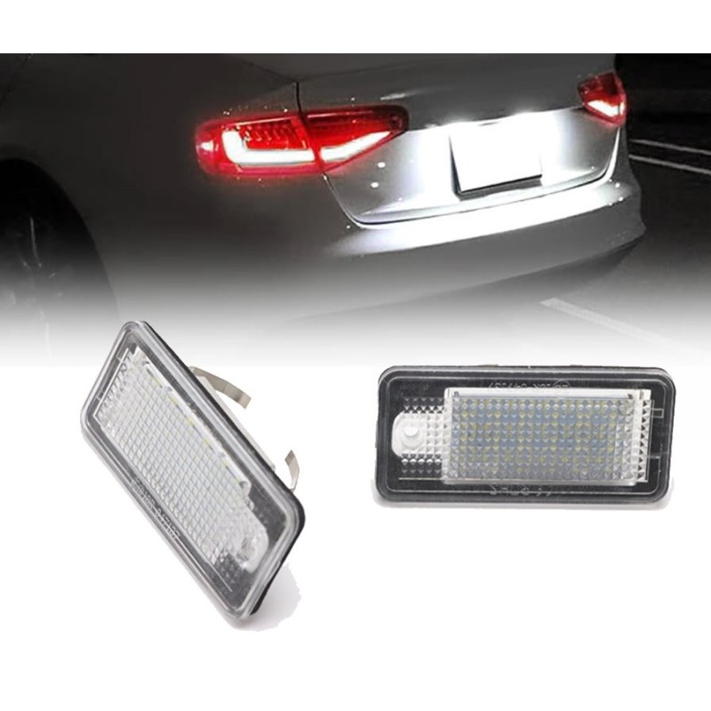 Lámparas de matrícula led para AUDI A6 C6 (2004 - 2011) con tecnología CANBUS