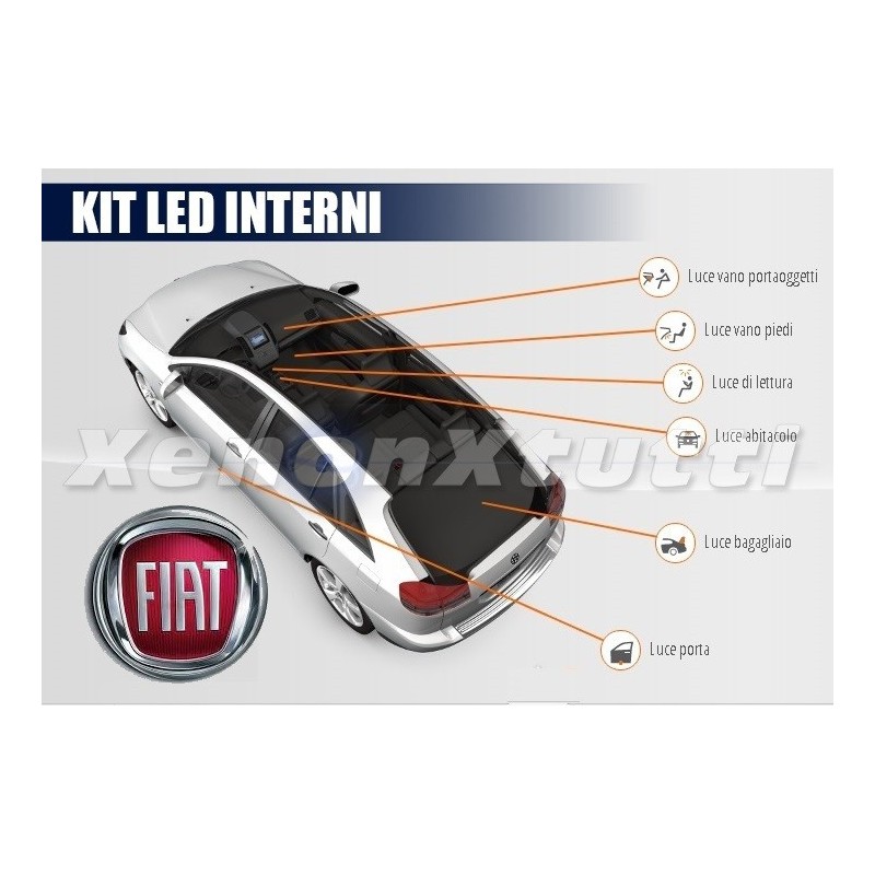 KIT FULL LED INTERNI FIAT 500X
