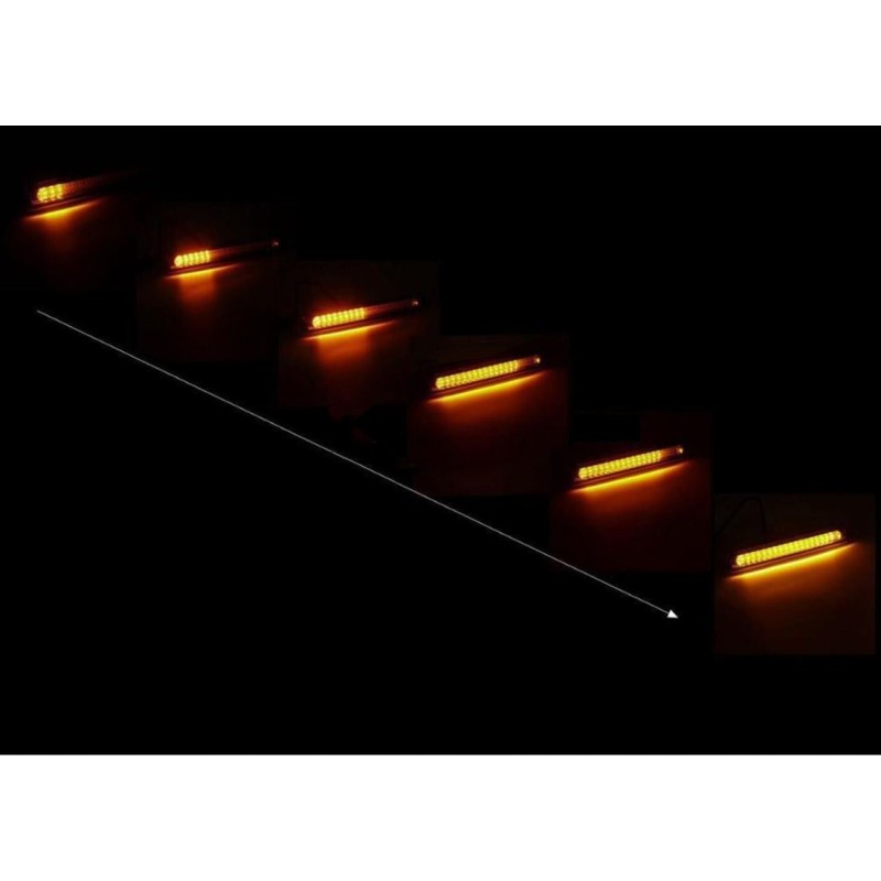 DRL LED WHITE YELLOW SEQUENTIAL INDICATOR POSITION
