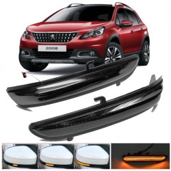 Luz de espejo dinámica secuencial LED Arrow para Peugeot 2008