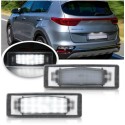 Luce Targa Led Kia Sportage QL QLE Placchette Plafoniera 6000k Bianca
