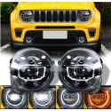 Jeep Renegade faro full led anabbagliante abbagliante drl freccia