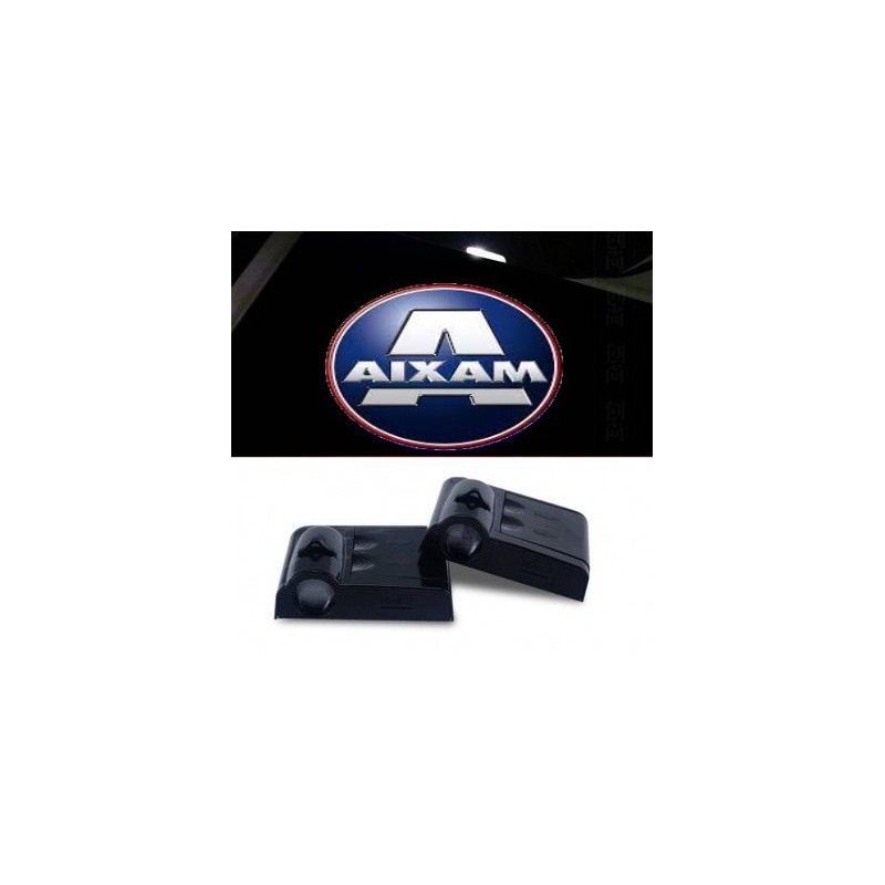 Proiettore Logo LED AIXAM Innovation A721 per Portiera con Batteria no Fori no Connessioni Plug & Play