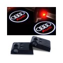 Proiettore Logo LED AUDI A1 Citycarver per Portiera con Batteria no Fori no Connessioni Plug & Play