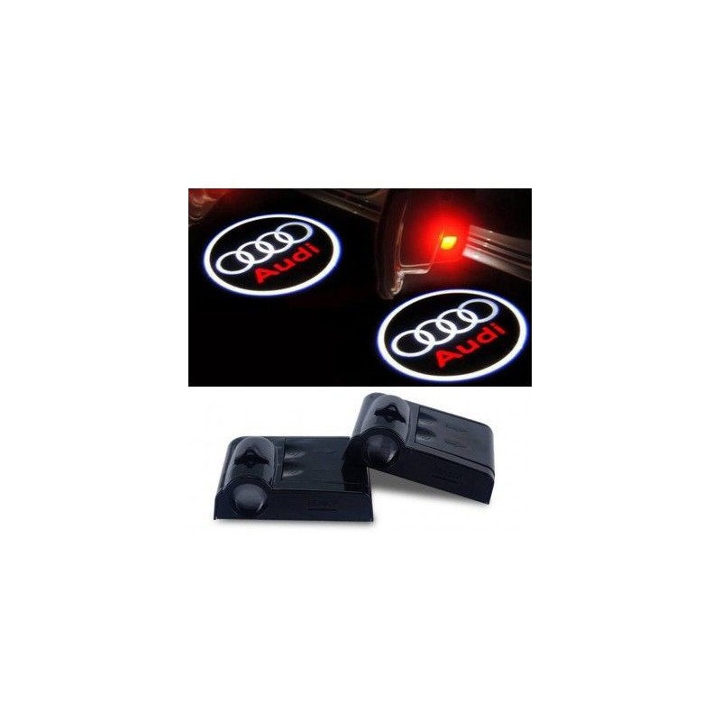 Proiettore Logo LED AUDI A1 Citycarver per Portiera con Batteria no Fori no Connessioni Plug & Play