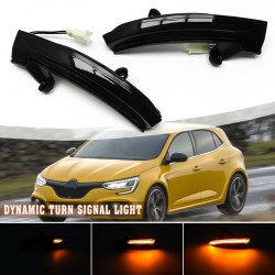 Luz de espejo dinámica secuencial LED Arrow para Renault Clio V