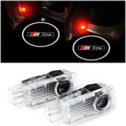 LED Side Skirt Logo Projector for Audi S-Line Series A3 A4 A6 Q5 Q7