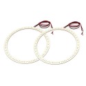 COPPIA ANGEL EYES ANELLO LED DIAMETRO 70MM CON 39 SMD 3528 IN TUBO