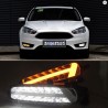 Luz antiniebla LED con luz diurna y señal de giro para Ford Focus