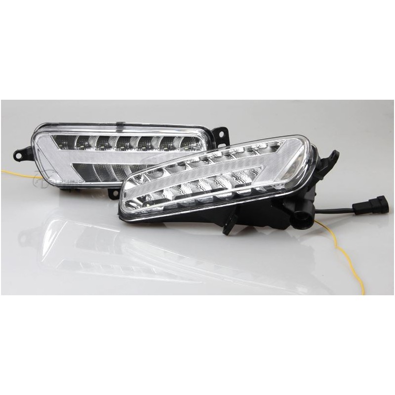Luz antiniebla LED con luz diurna y señal de giro para Ford Focus